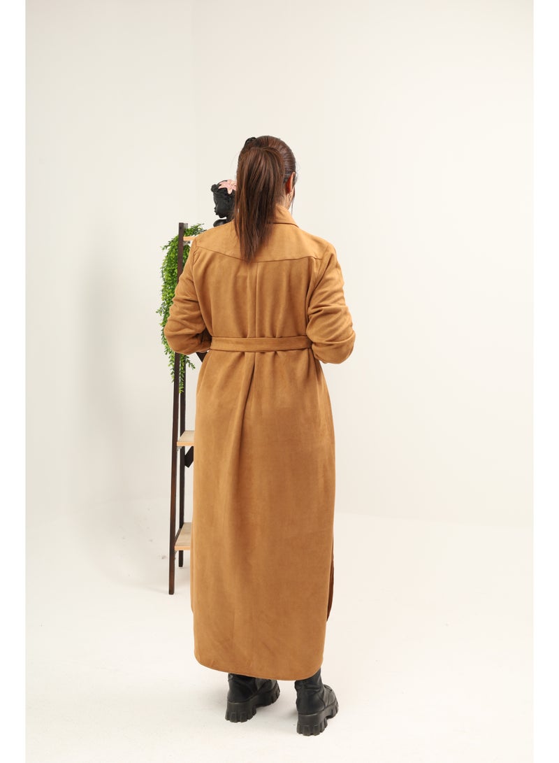 tunic sweet material camel color - Image 3